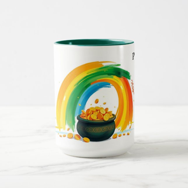 Personalized St. Patrick's Day Pot of Gold Mug (Center)