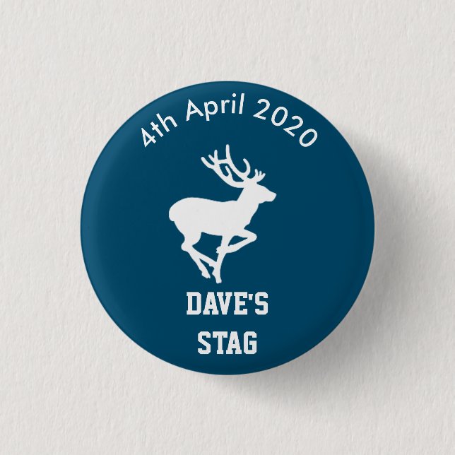 Personalized Stag Night Badge (Front)
