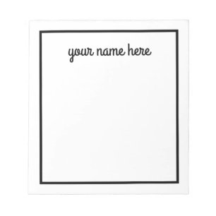 Personalized Stationery Notepad for Men