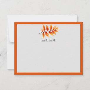 Personalized Stationery Wild Meadow Flat Card