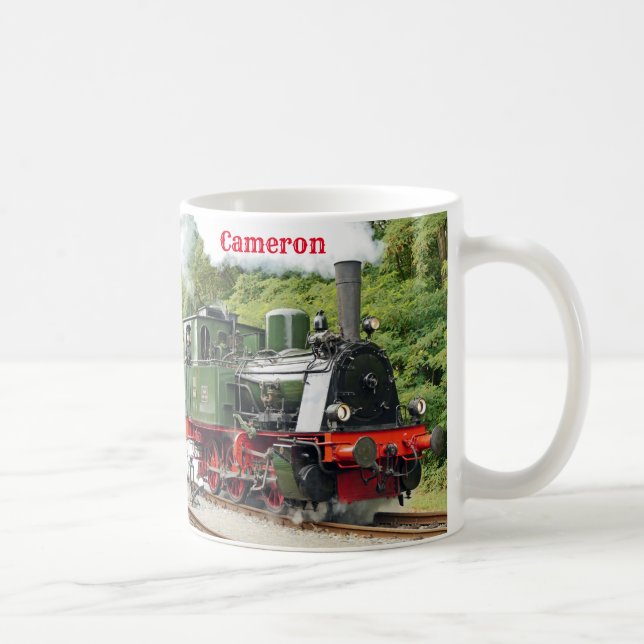 Personalized Steam Locomotive Coffee Mug (Right)