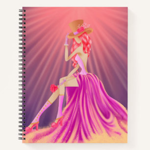 Personalized Steampunk Prom Queen Notebook