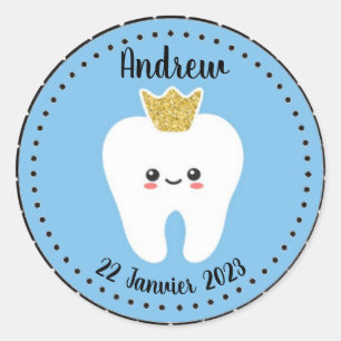 Personalized Sticker First Dent Baby Boy