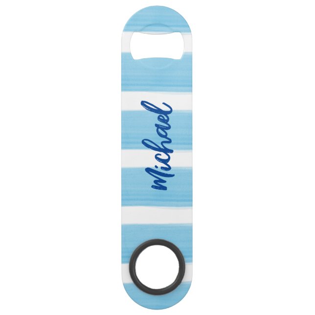 PERSONALIZED STRIPED BOTTLE OPENER (Front)