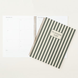 Personalized Striped Planner 20XX