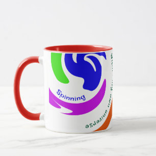 Personalized Stunning Colored Abstract Swirl Art Mug