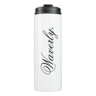 Personalized Stylish White Thermal Drink Tumbler