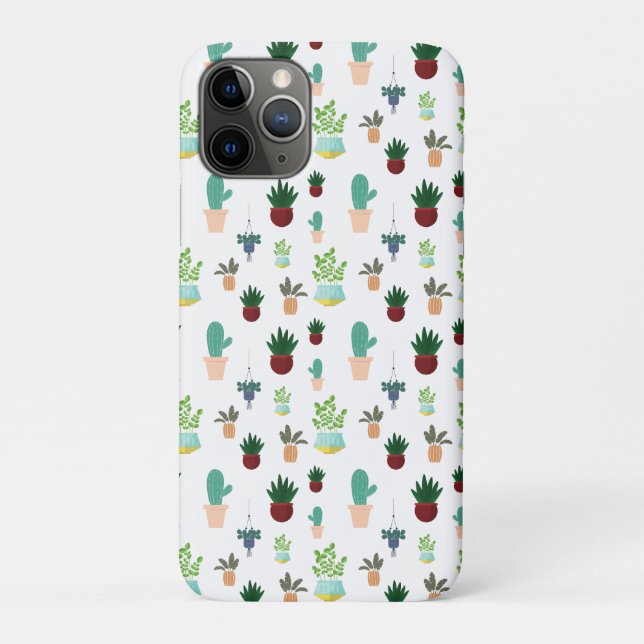 Personalized Succulent Cacti Case-Mate iPhone Case (Back)