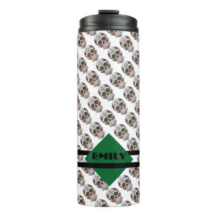 Personalized Sugar Skulls Thermal Tumbler