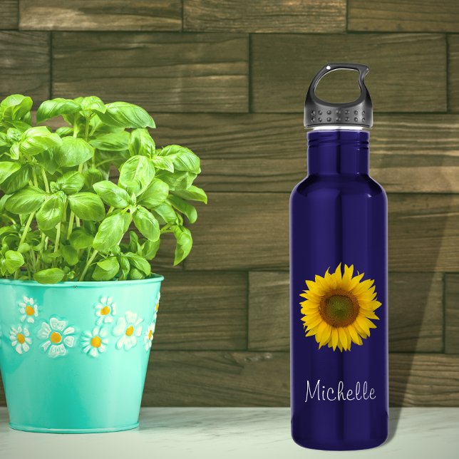 Personalized Sunflower  710 Ml Water Bottle (Creator Uploaded)
