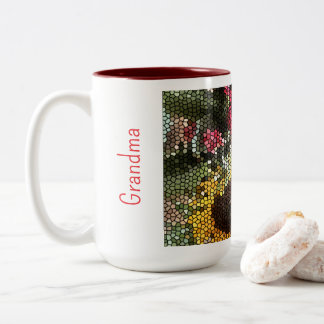 Personalized Sunflower Mosaic Cup