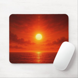 Personalized Sunset Beach Mouse Mat