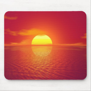 Personalized Sunset Beach Mouse Mat