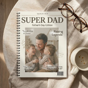 Personalized Super Dad Father’s Day Photo Notebook