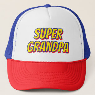 Personalized Super Grandpa, Superhero Father's Day Trucker Hat
