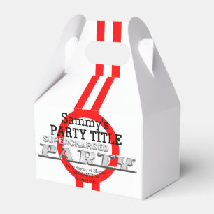 Personalized Supercharged Performance Party Favour Box