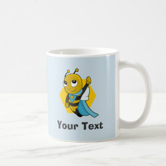 Personalized Superhero bee cartoon Coffee Mug