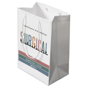 Personalized Surgical Technologist Week OR Tech Medium Gift Bag