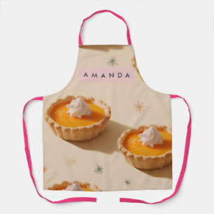 Personalized Sweet Custard Tart Pattern Apron