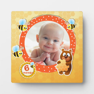 Personalized Sweet honey bee bear baby photo frame