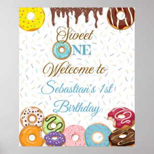 Personalized Sweet One First Birthday Welcome Sign