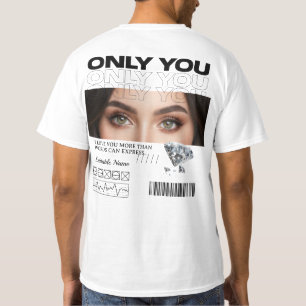 Personalized T-Shirt Custom Eyes Image & Name
