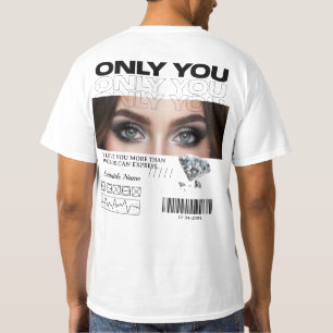 Personalized T-Shirt Custom Eyes Image & Name