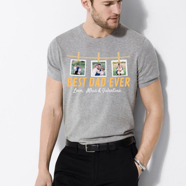 Personalized T-shirt for dad with family photos (Creator Uploaded)