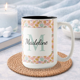 Personalized Tea Lover & Baker Monogram Name Mug
