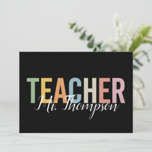 Personalized Teacher Appreciation Back to School Invitation