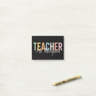 Personalized Teacher Appreciation Back to School Post-it Notes
