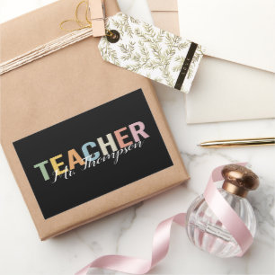 Personalized Teacher Appreciation Back to School  Rectangular Sticker