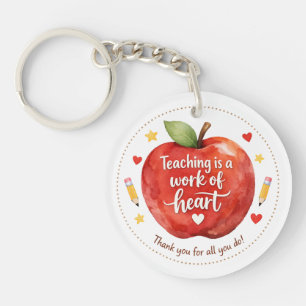 Personalized Teacher Appreciation Keychain