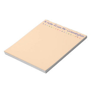 Personalized Teacher Colored Dots Notepad