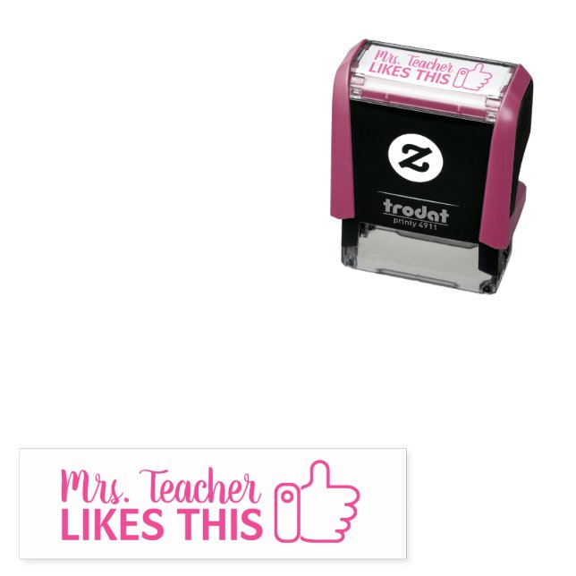 Personalized Teacher Likes This Stamp (In Situ)