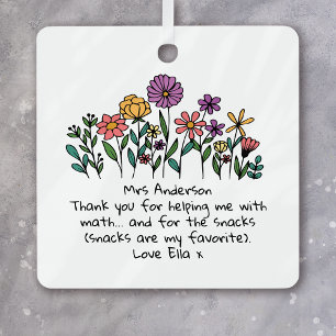 Personalized Teacher Ornament • Funny Thank You
