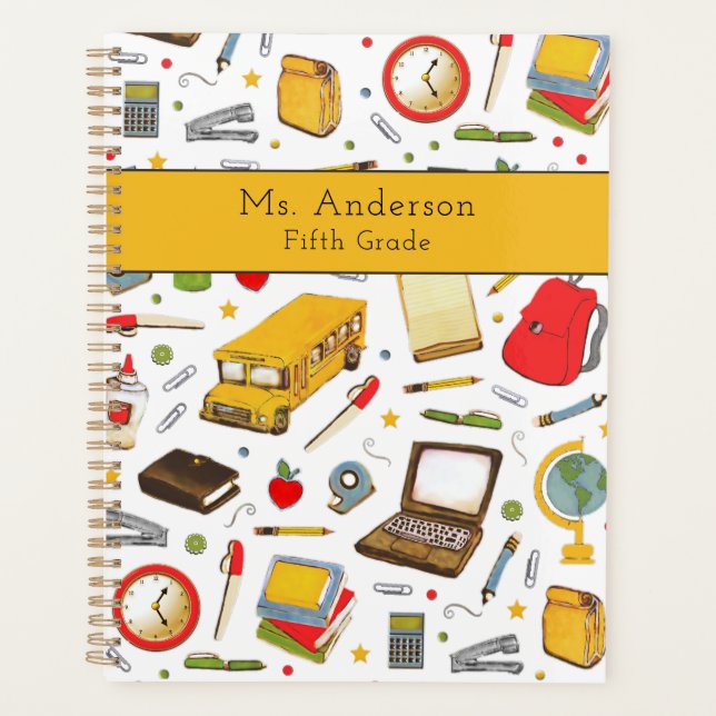 Personalized Teacher Planner (Front)