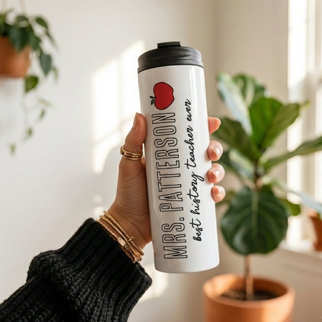Personalized Teacher Tumbler Back To School Gift (Personalized teacher birthday tumbler gift for her, Teacher appreciation personalized tumbler Gift)