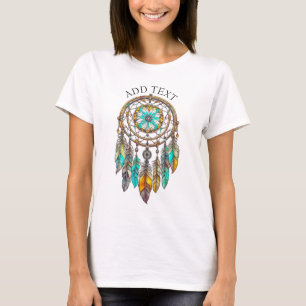 Personalized Teal Dreamcatcher Mystical T-Shirt