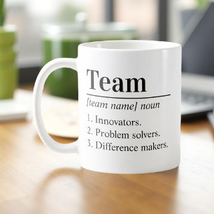 Personalized Team Definition Employee Appreciation Coffee Mug