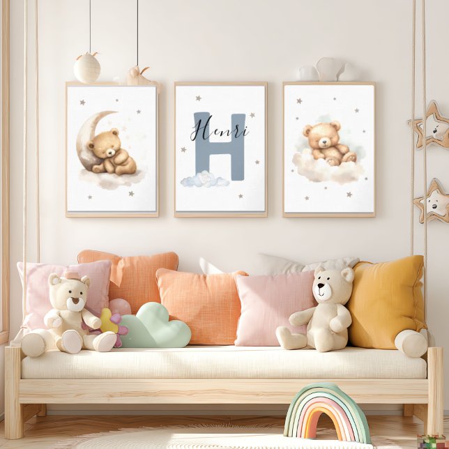 Personalized Teddy Bear Custom Name Nursery (Creator Uploaded)