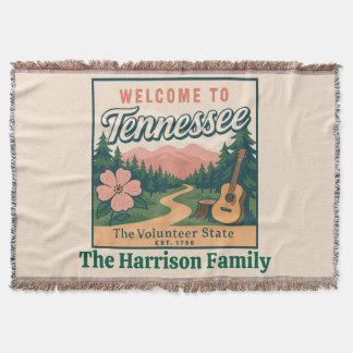 Personalized Tennessee Throw Blanket