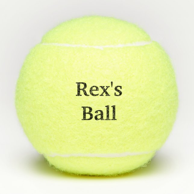 Personalized Tennis Ball for a favorite fur baby (Front)