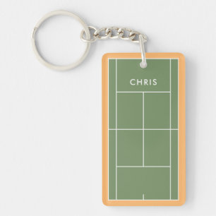 Personalized Tennis Gift Key Ring