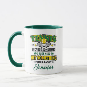 Personalized Tennis Love   Happy Tennis Day Mug