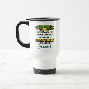 Personalized Tennis Love Happy Tennis Day Travel Mug