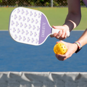 Personalized Tennis Pattern Custom Name Tennis Pickleball Paddle