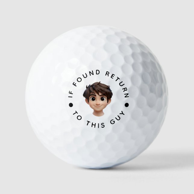 Personalized Text and Name  Golf Balls (Front)