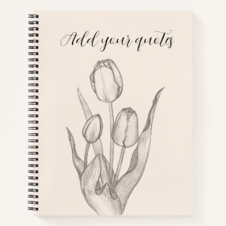 Personalized Text Journal, Name & Message Notebook