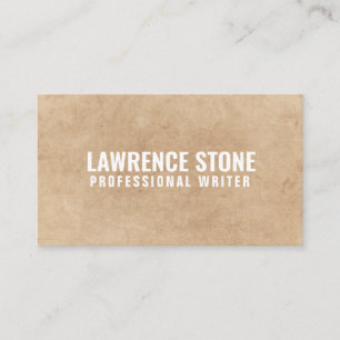 Personalized "Textured Paper" (American) Business Card